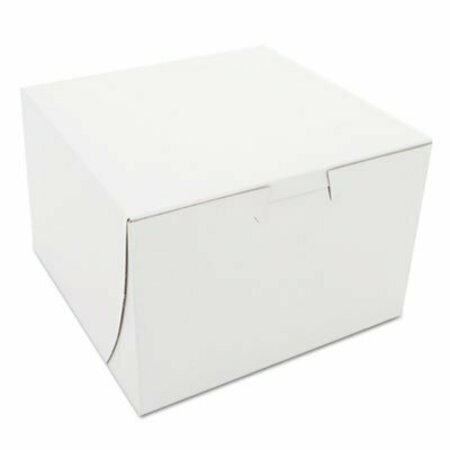 SOUTHERN CHAMPION TRAY SCT, Non-Window Bakery Boxes, Paperboard, 6 X 6 X 4, White, 250/bundle 0909